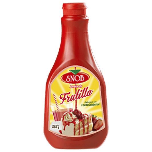 SNOB JARABE DE FRUTILLA 680 gr INDUSTRIA ALIMENTICIA YES